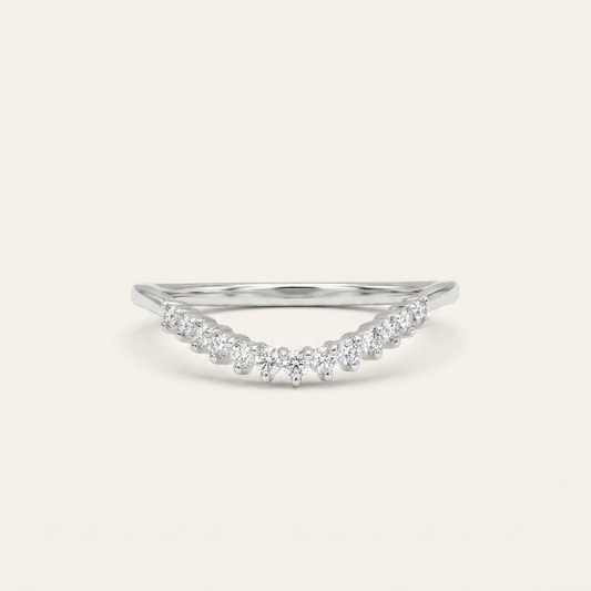 Moissanite 0.26 CT Round Cut Diamond Ring