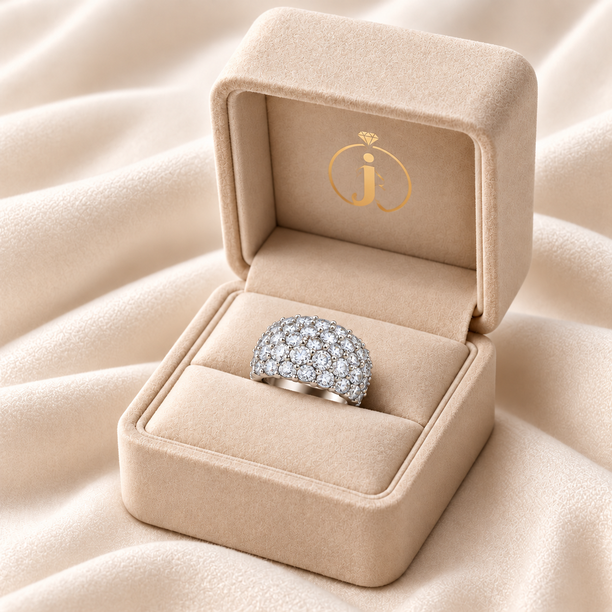 Lab Grown Diamond 6.00 CT Round Cut Men's Ring