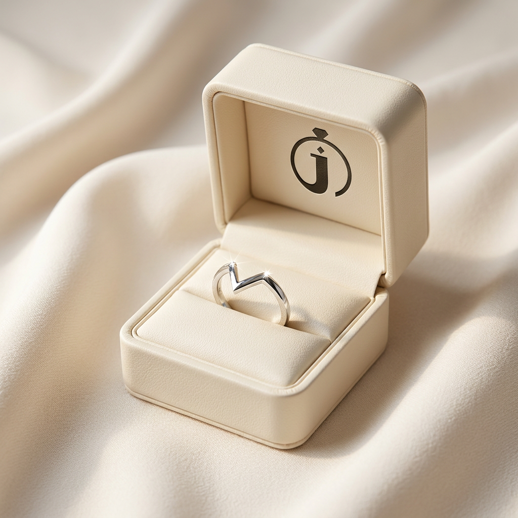 Contemporary V-Shape Plain Wedding Band