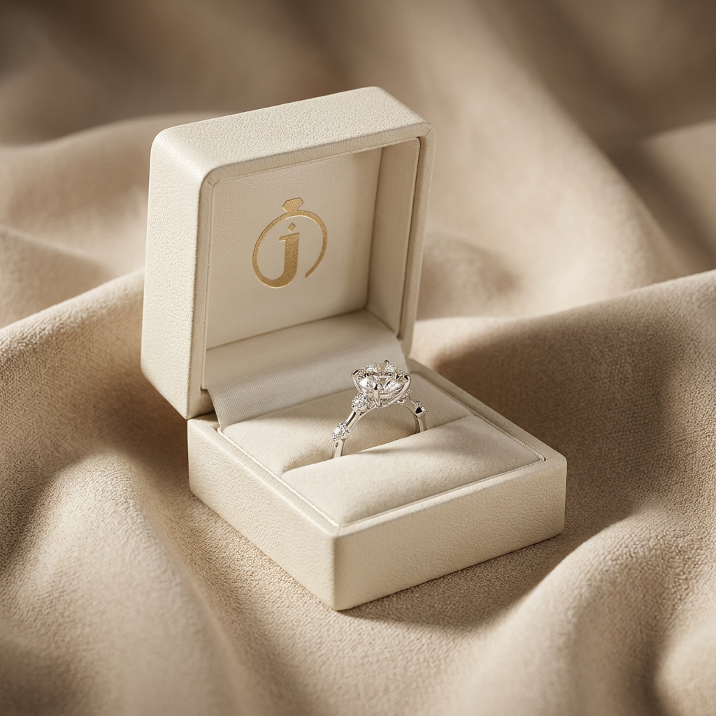 Moissanite 3.45 CT Round Cut Diamond Solitaire Ring