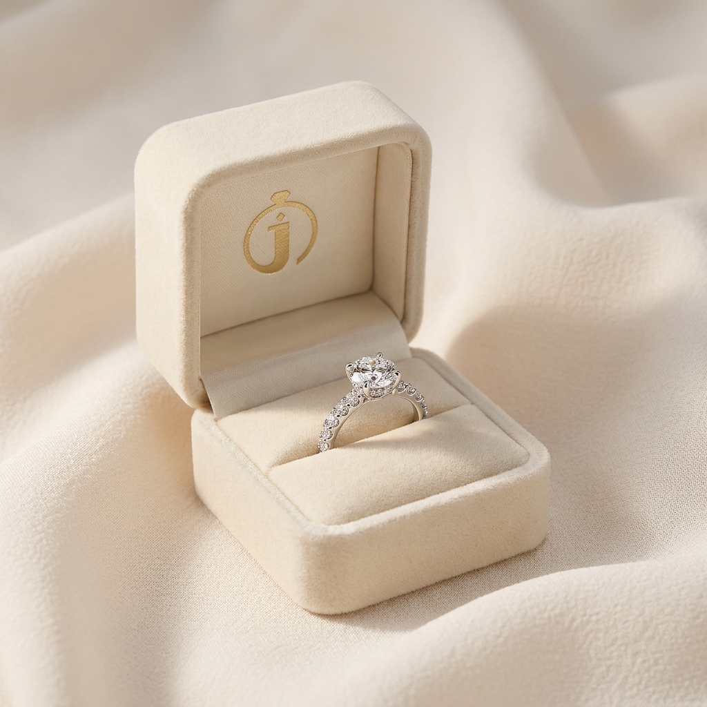 Moissanite 3.60 CT Round Cut Diamond Solitaire Ring