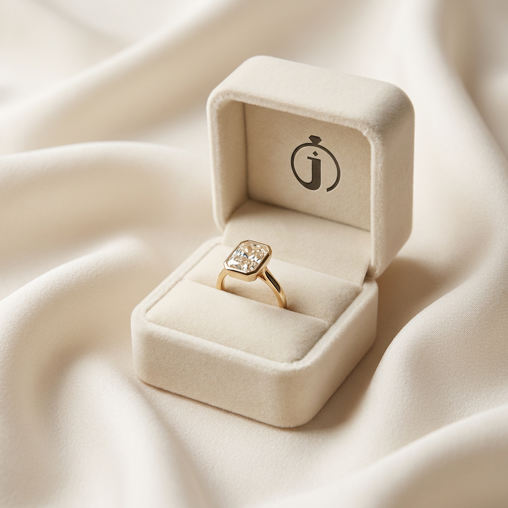 Moissanite 1.85 CT Radiant Cut Diamond Solitaire Ring