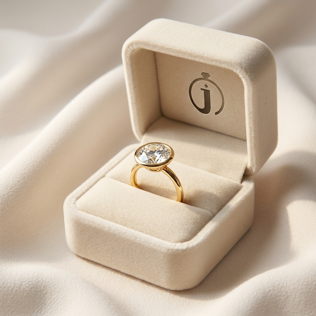 Moissanite 3.00 CT Round Cut Diamond Solitaire Ring (V-Moisaanite)