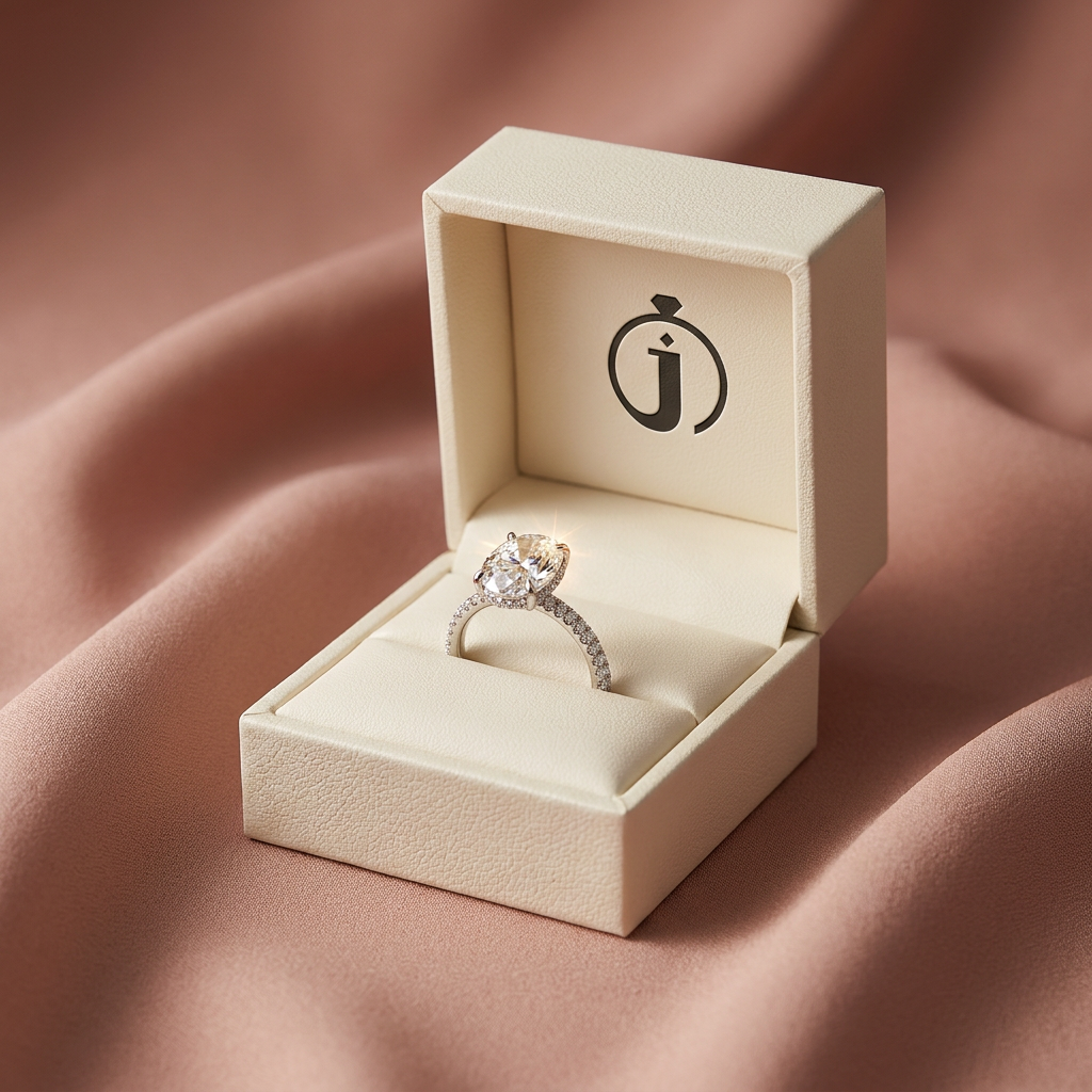 Moissanite 3.50 CT Oval & Round Cut Diamond Solitaire Ring (V-Bohohippie)