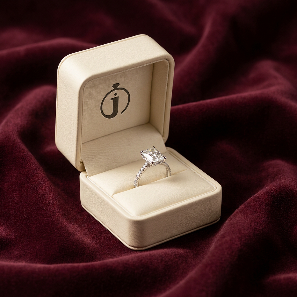 Moissanite 1.60 CT Radiant Cut Diamond Solitaire Ring
