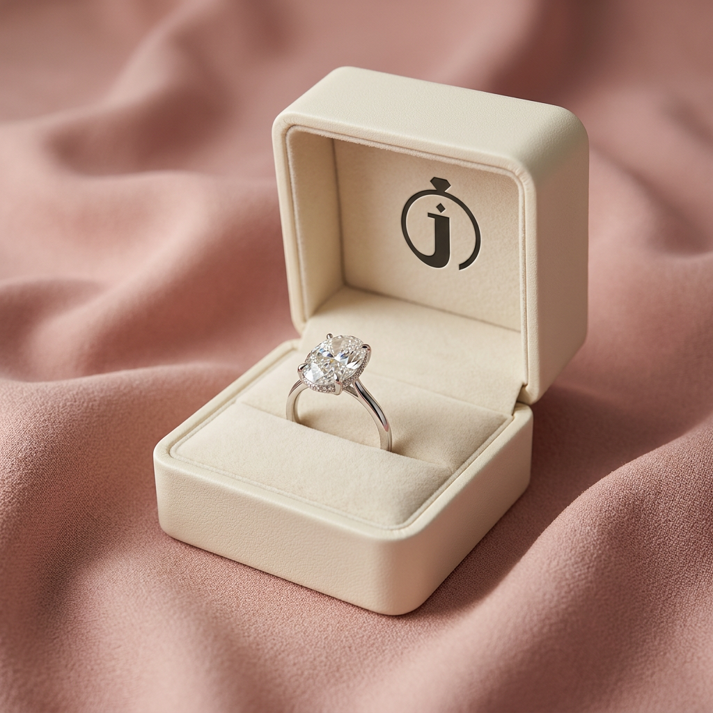 Moissanite 3.50 CT Oval Cut Diamond Solitaire Ring