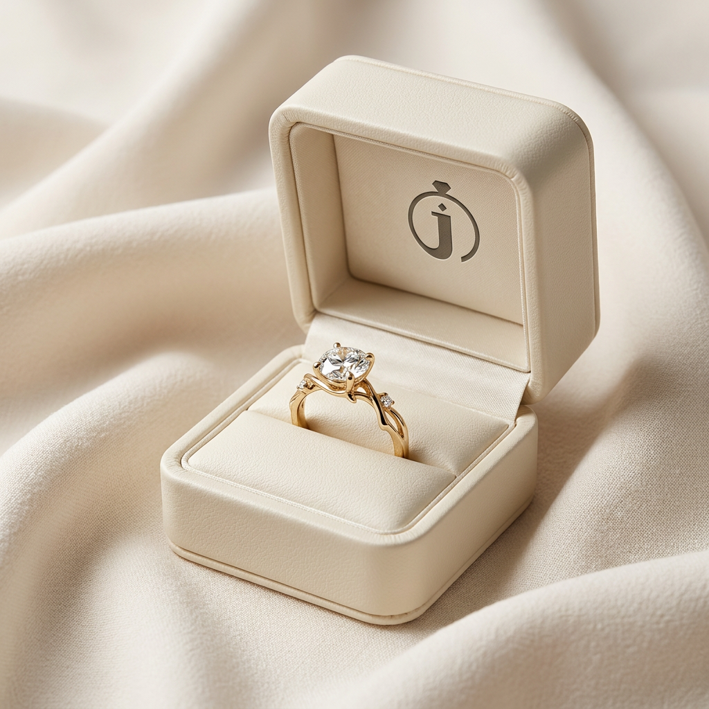 Moissanite 1.55 CT Round Cut Diamond Solitaire Ring