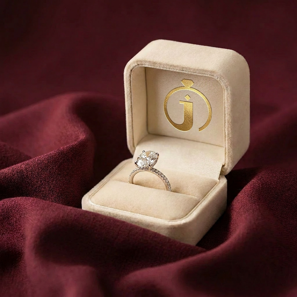 Moissanite 3.40 CT Oval Cut Diamond Solitaire Ring