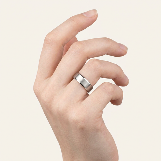 Cathedral Plain Wedding Band