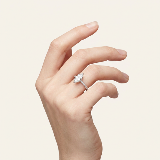 Moissanite 2.00 CT Marquise Cut Diamond Solitaire Ring
