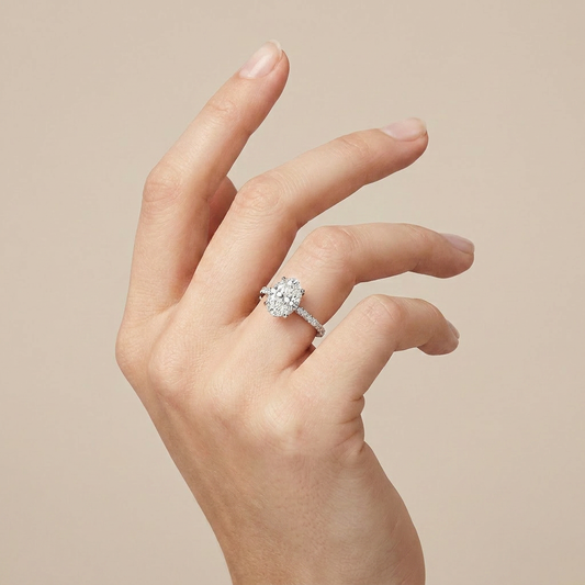 Moissanite 2.50 CT Oval Cut Diamond Solitaire Ring
