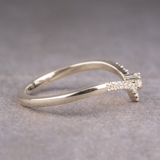 Moissanite 0.21CT Round Diamond Art Nouveau New Year Special Band