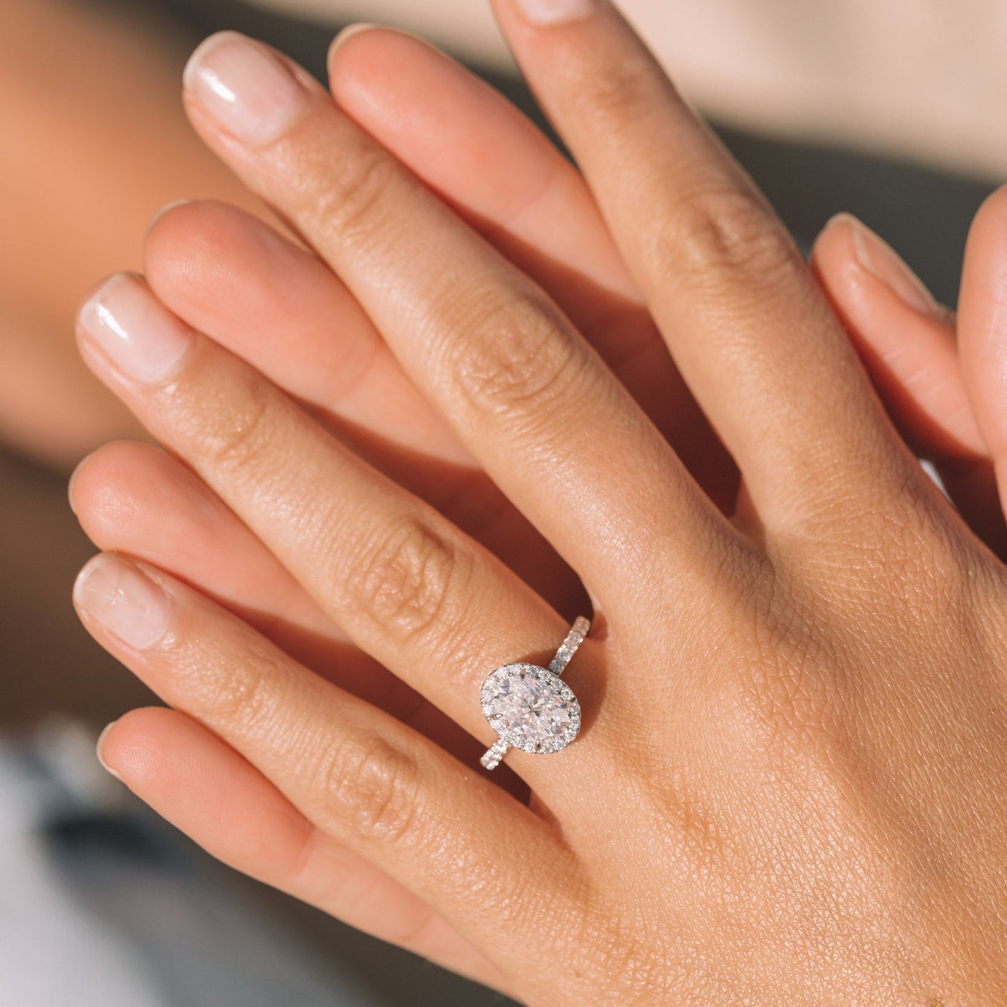 Moissanite 1.80CT Oval Diamond Gothic Anniversary Ring - IBIZ Jewel