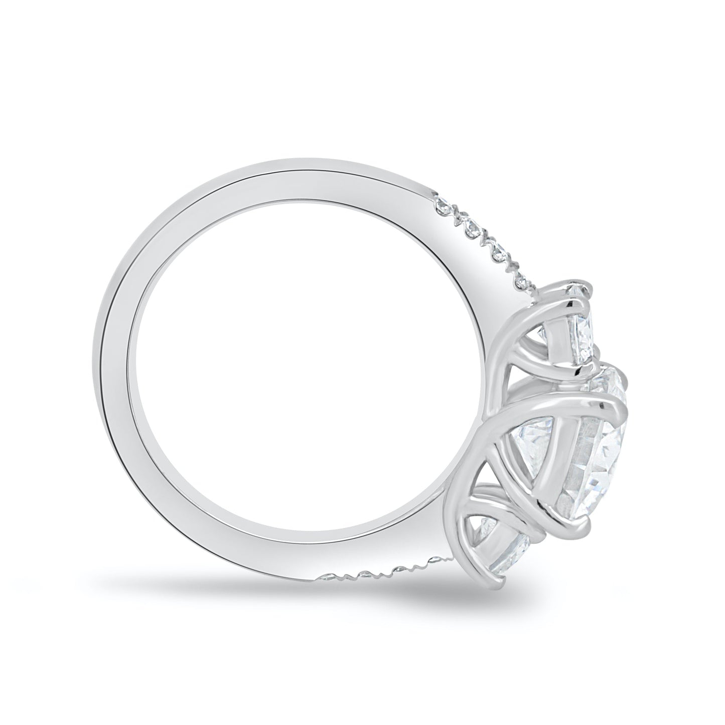 Moissanite 1.60CT Round Diamond Celtic Anniversary Ring - IBIZ Jewel