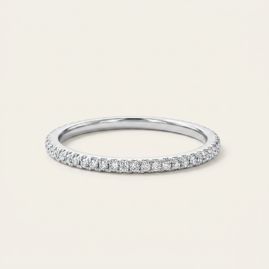 Moissanite 0.40 CT Round Cut Diamond Ring