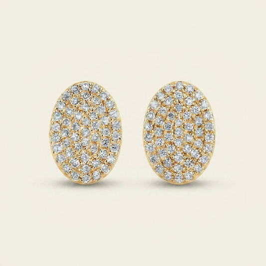 Moissanite 0.30 CT Round Cut Diamond Stud Earrings