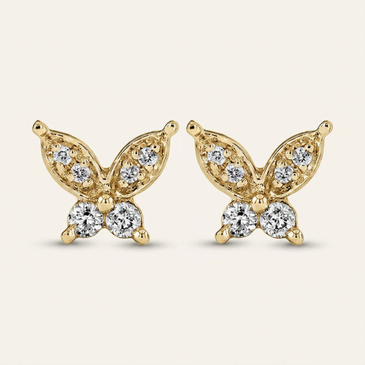 Moissanite 0.80 CT Round Cut Diamond Stud Earrings (V1)