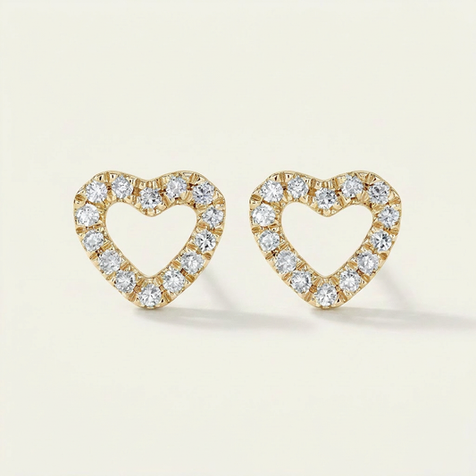Moissanite 0.80 CT Round Cut Diamond Stud Earrings (V2)