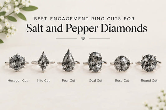 Salt and Pepper Engagement Rings