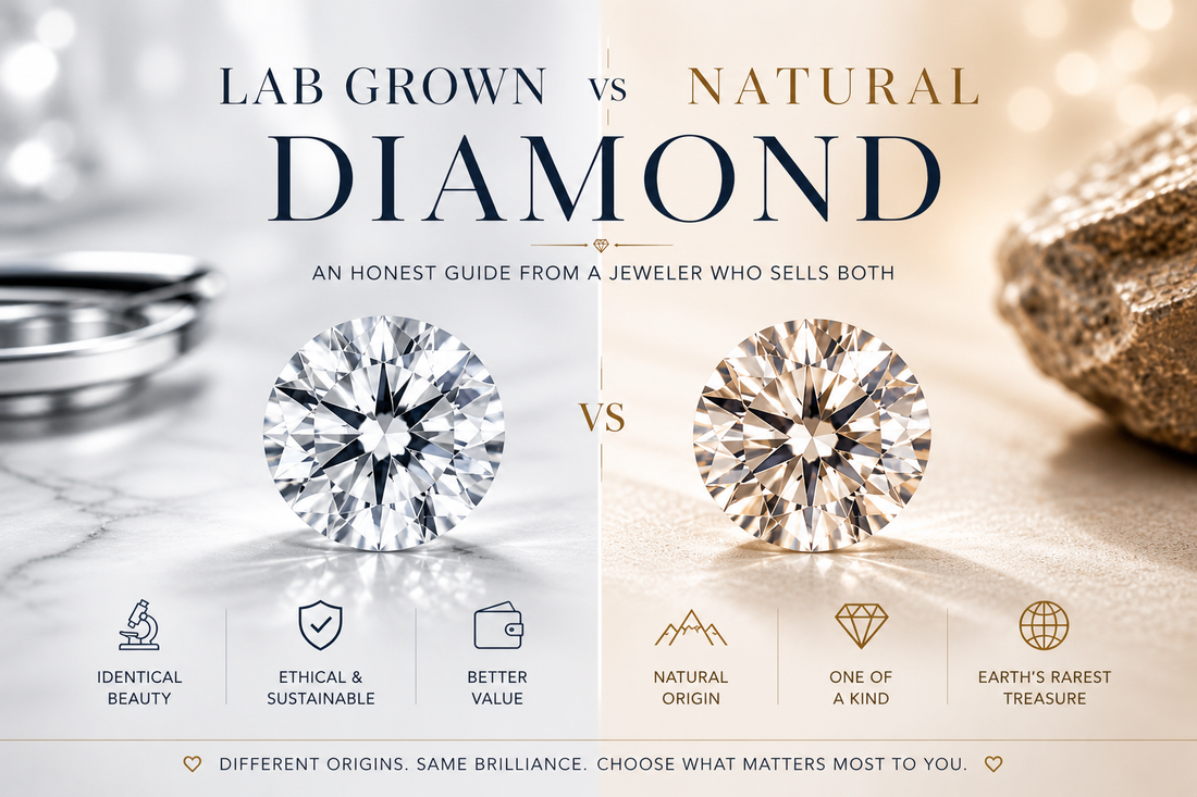 Lab Grown vs Natural Diamond: An Honest Guide From a Jeweler Who Sells Both