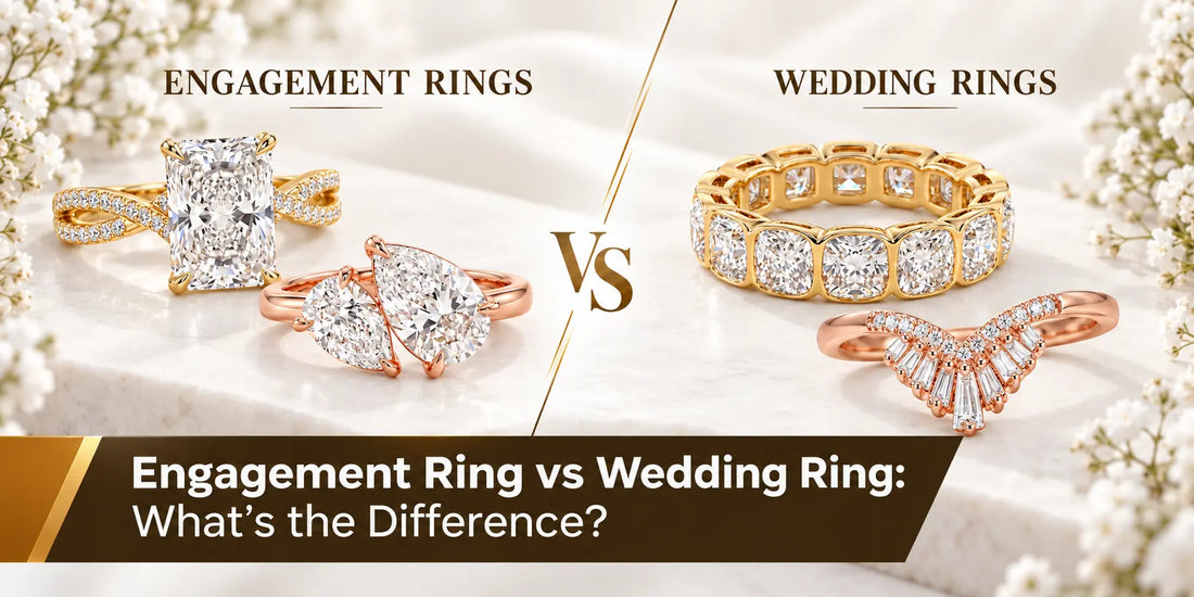 key differences between engagement ring and wedding ring 
