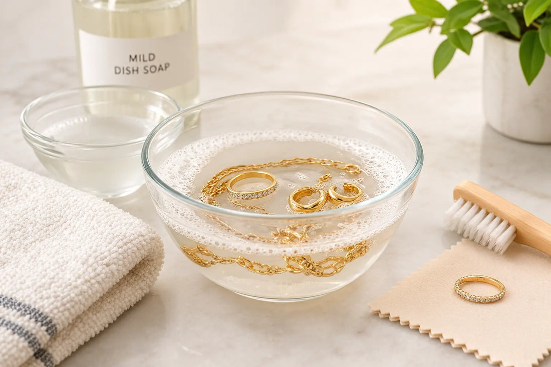 How to Clean Gold Jewelry at Home Safely