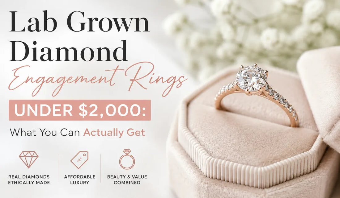 Lab Grown diamond engagement ring under $2000