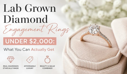 Lab Grown diamond engagement ring under $2000