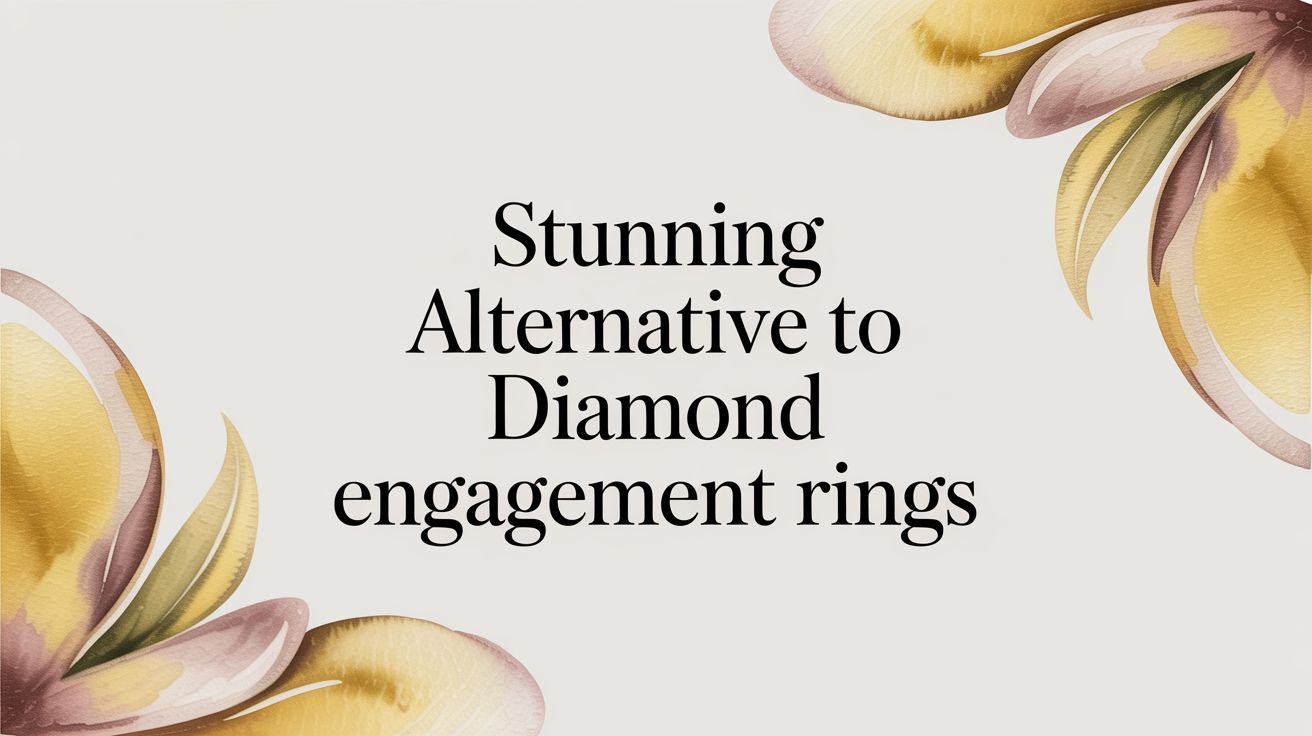 Stunning Alternative to Diamond Engagement Rings