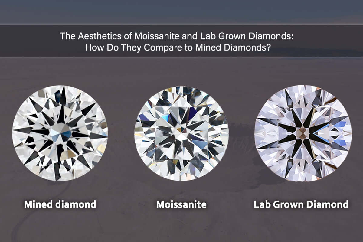 The Aesthetics Of Moissanite Diamond vs Lab Grown Diamond vs Natural Diamond