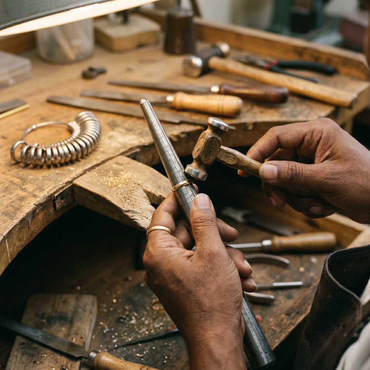 Hands at bench