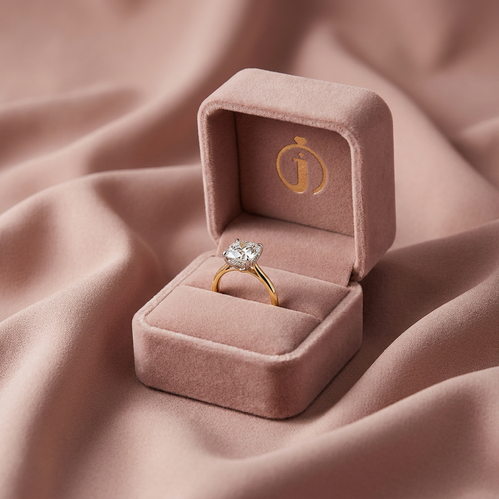 Moissanite 3.47 CT Round Cut Diamond Solitaire Ring