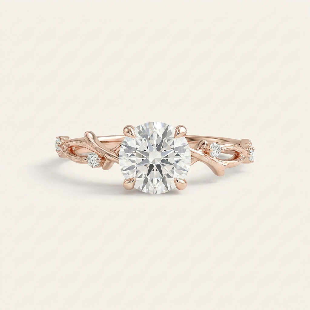 Moissanite 3.50 CT Round Cut Diamond Solitaire Ring