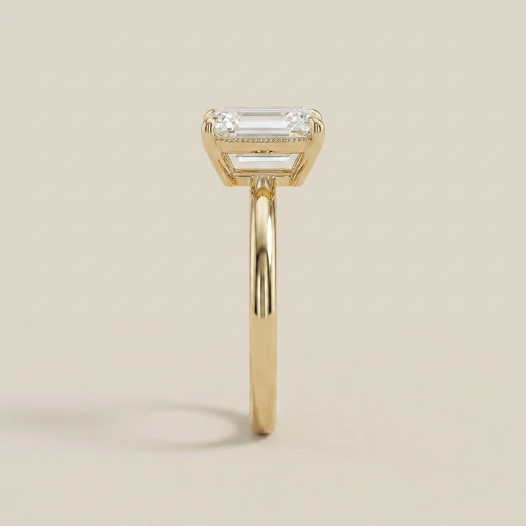 Moissanite 1.50 CT Cushion Cut Diamond Solitaire Ring