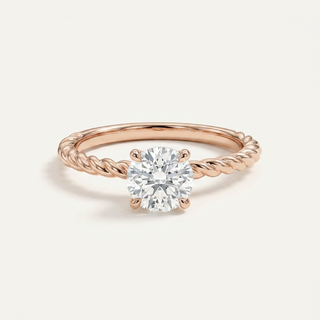 Moissanite 1.50 CT Round Cut Diamond Solitaire Ring