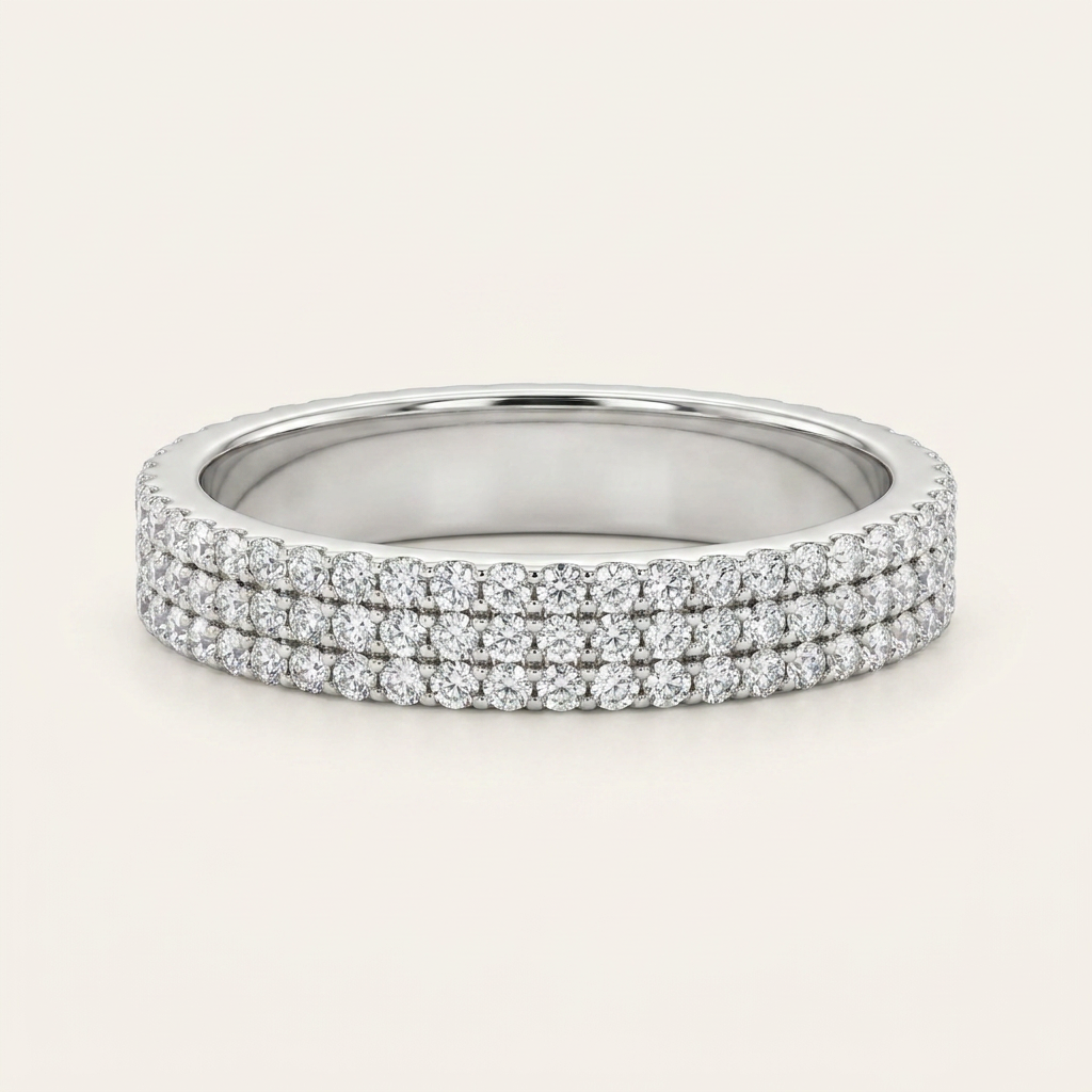 Moissanite 2.25 CT Round Cut Diamond Ring