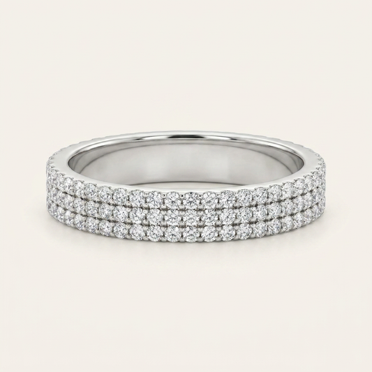 Moissanite 2.25 CT Round Cut Diamond Ring