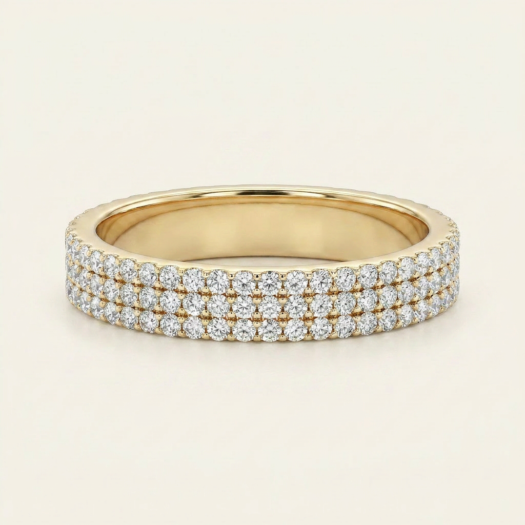 Moissanite 2.25 CT Round Cut Diamond Ring