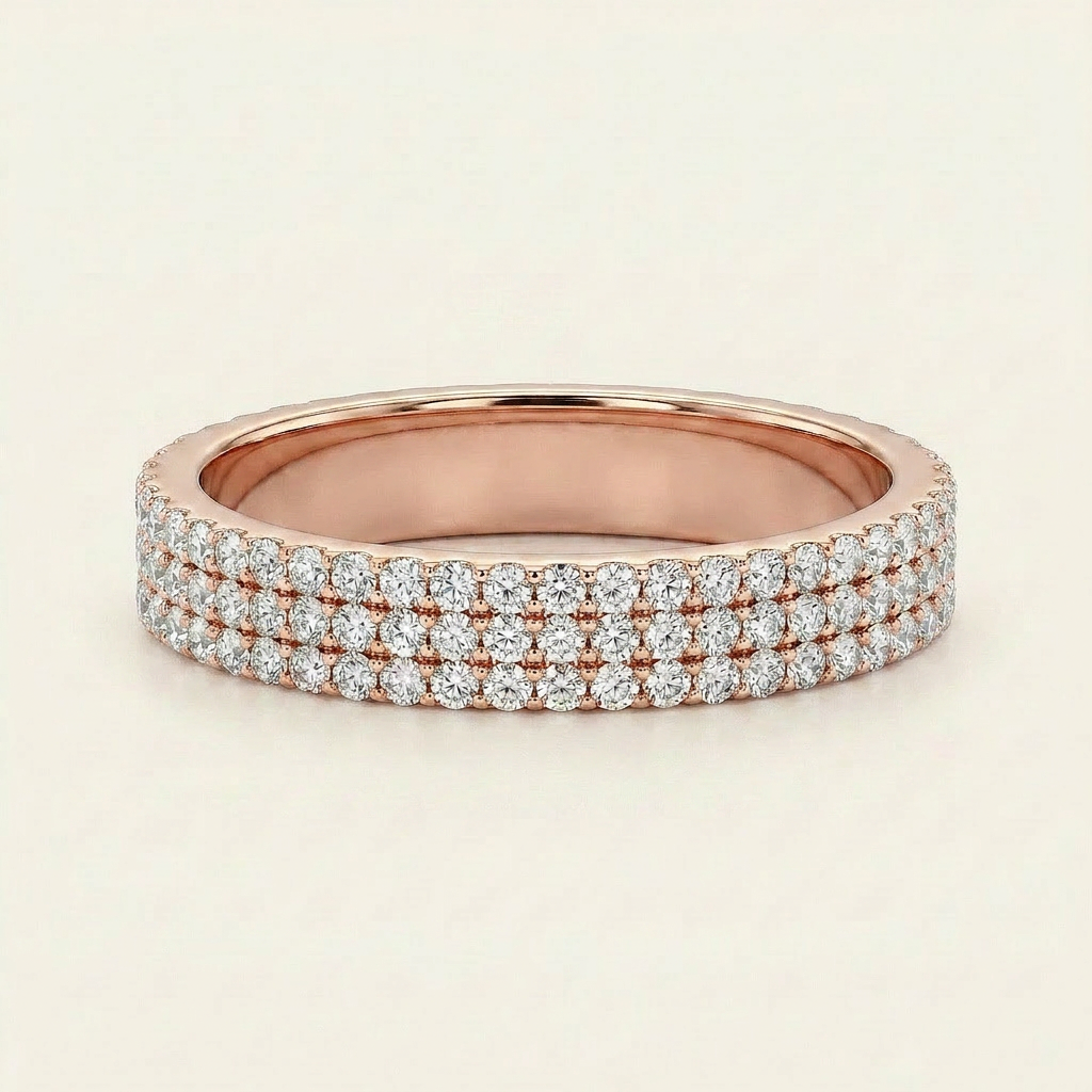 Moissanite 2.25 CT Round Cut Diamond Ring