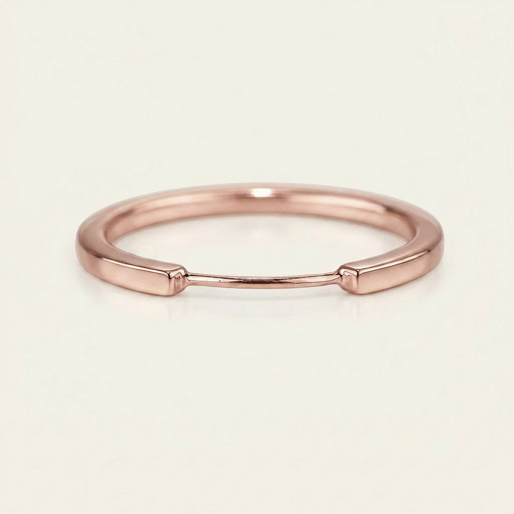 Dainty Minimalist Plain Wedding Band