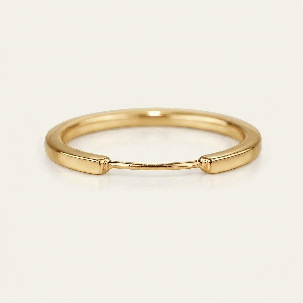 Dainty Minimalist Plain Wedding Band