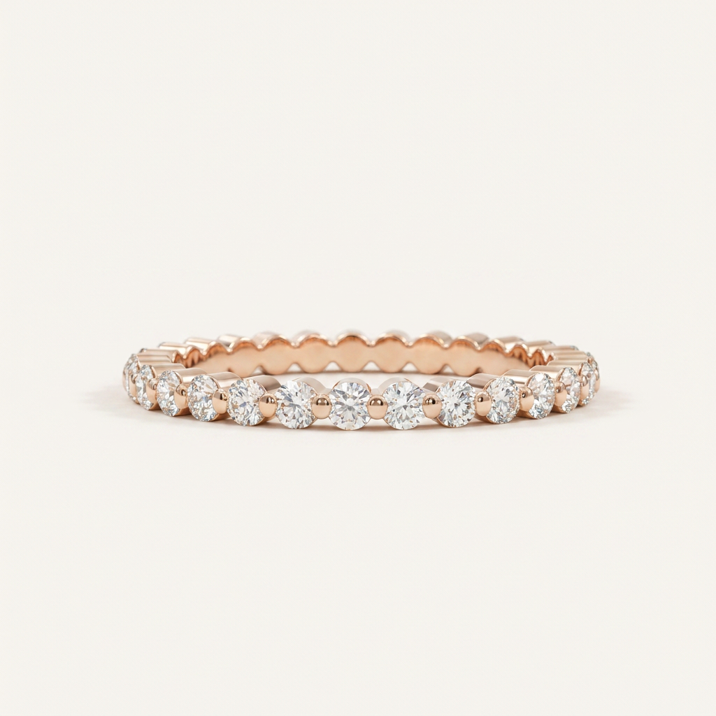 Moissanite 0.90 CT Round Cut Diamond Ring