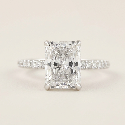 Moissanite 1.80 CT Radiant Cut Diamond Solitaire Ring