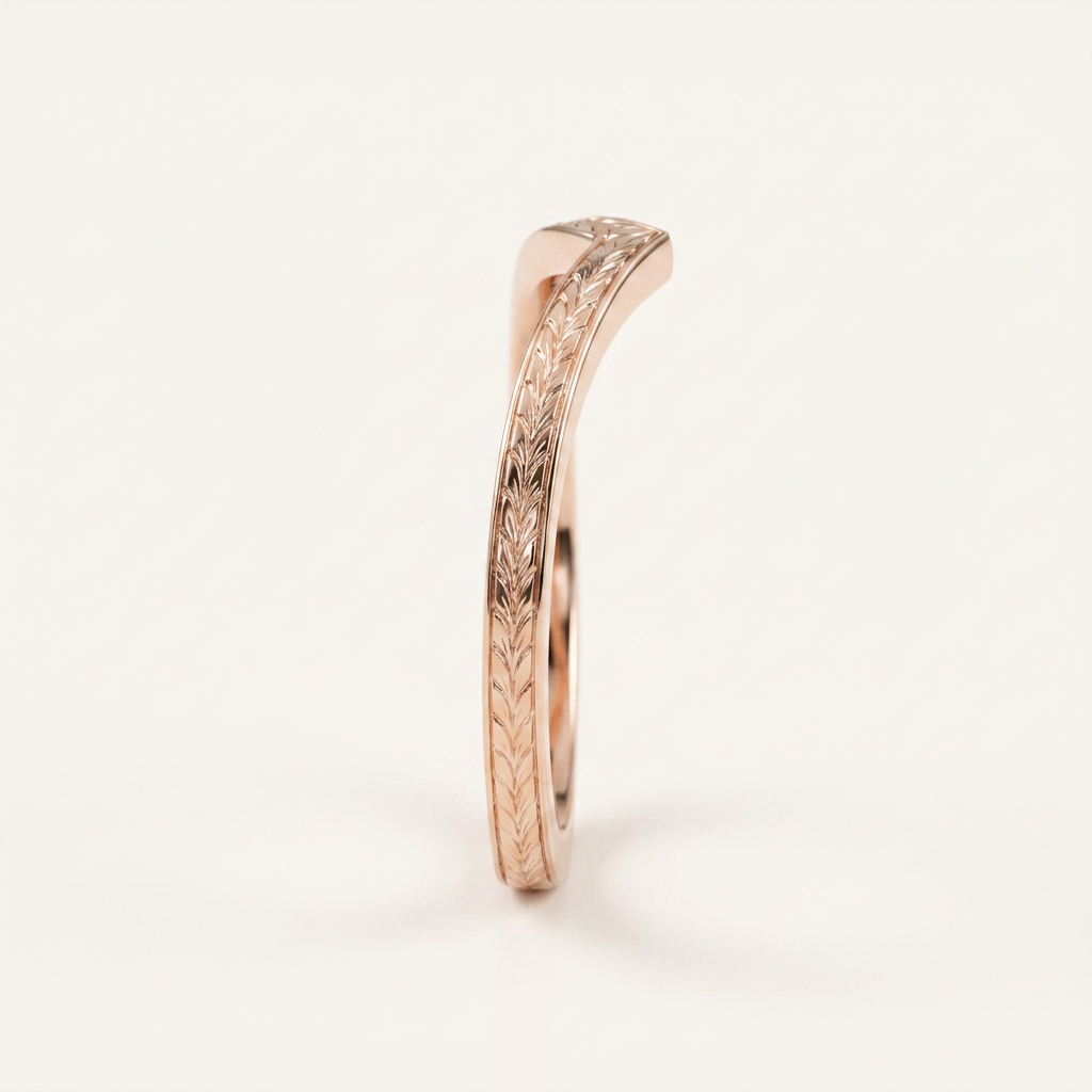 Classic V-Shape Plain Wedding Band