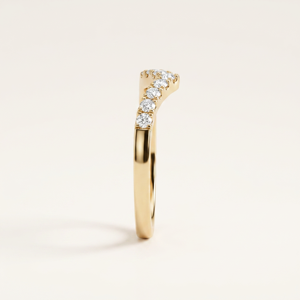 Moissanite 1.00 CT Round Cut Diamond Ring