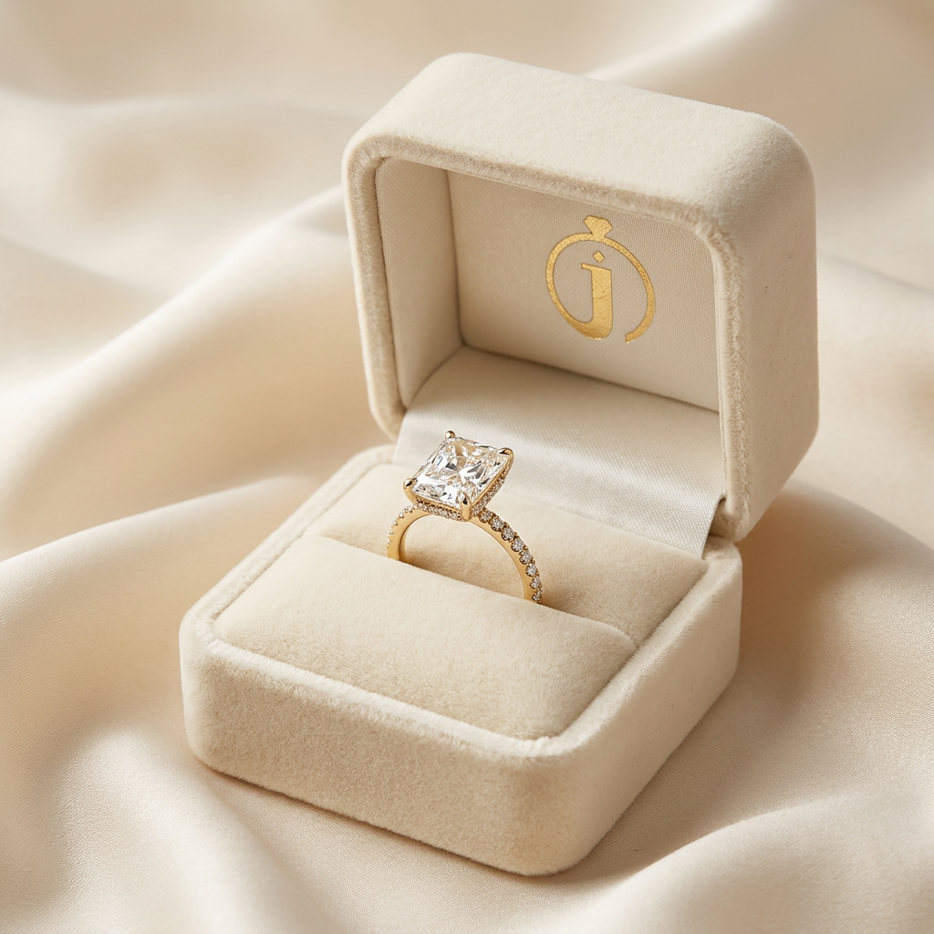 Lab Grown 1.70 CT Radiant Cut Diamond Solitaire Ring