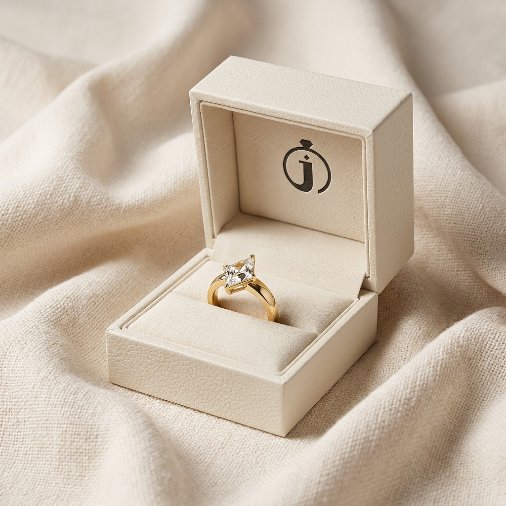 Lab Grown 3.00 CT Lozenge Cut Diamond Solitaire Ring