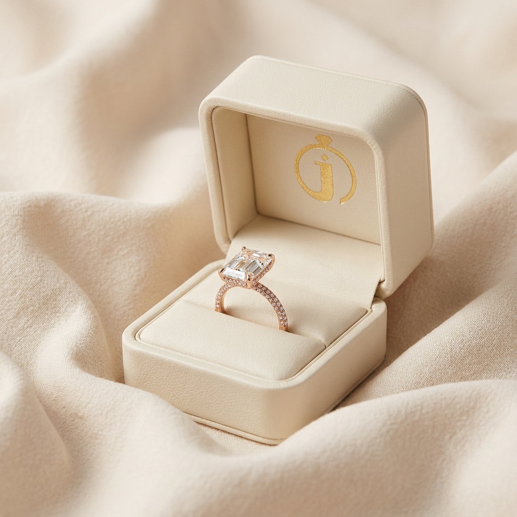 Moissanite 2.90 CT Radiant Cut Diamond Solitaire Ring
