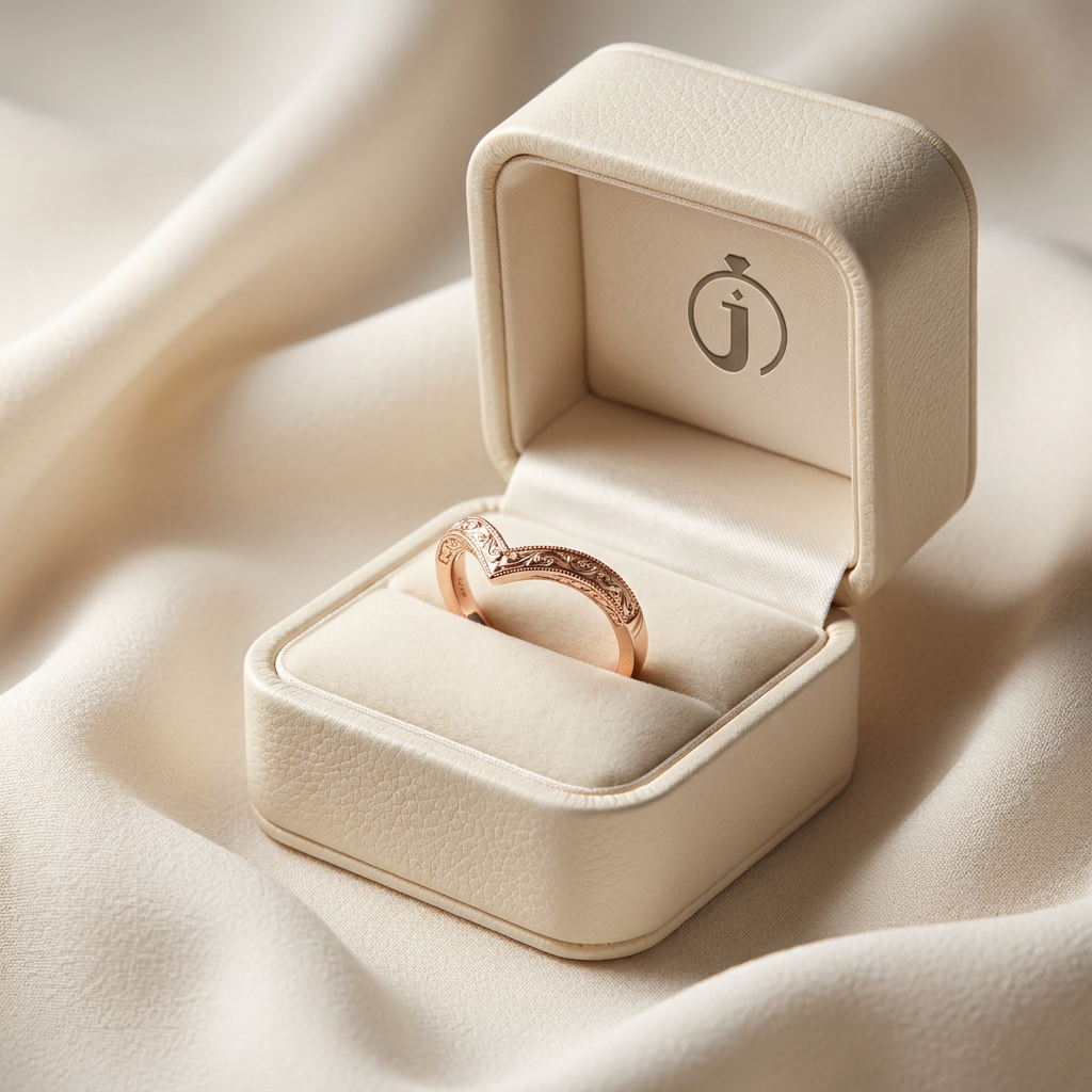 Vintage V-Shape Plain Wedding Band