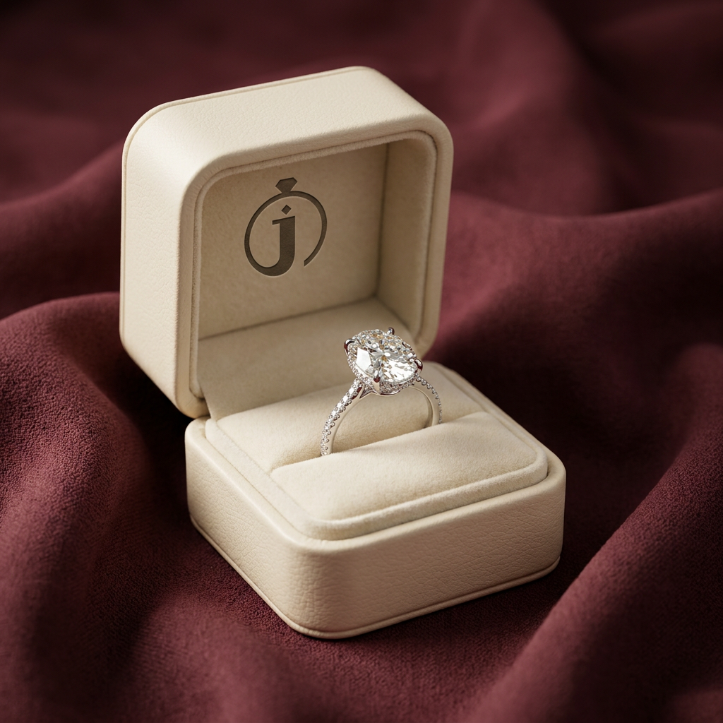 Moissanite 2.50 CT Oval Cut Diamond Solitaire Ring
